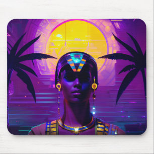 Synthwave Pharaoh Mousepad