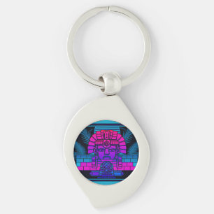 Synthwave Pharaoh Schlüsselanhänger