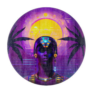 Synthwave Pharaoh Schneidebrett