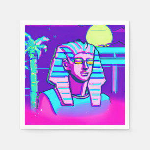 Synthwave Pharaoh Serviette
