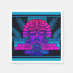 Synthwave Pharaoh Serviette