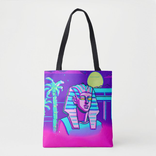 Synthwave Pharaoh Tasche (Vorderseite)