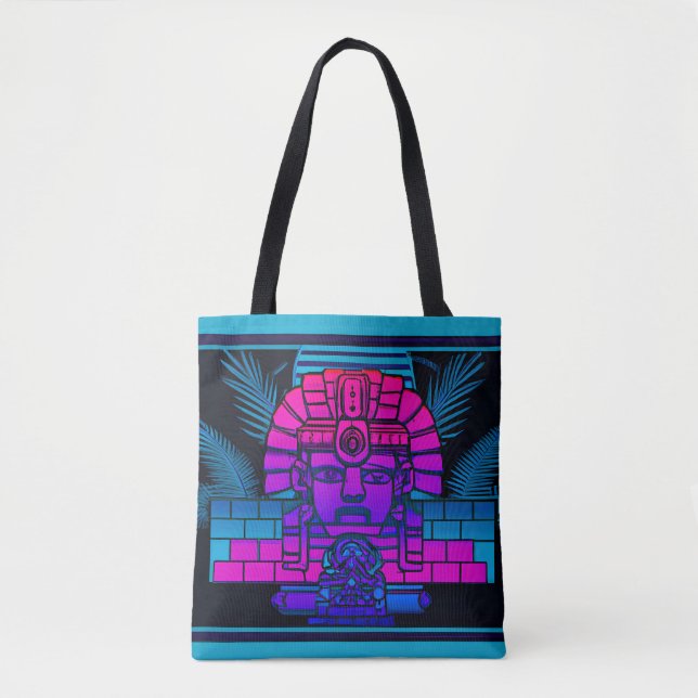 Synthwave Pharaoh Tasche (Vorderseite)