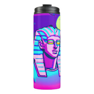 Synthwave Pharaoh Thermosbecher