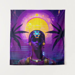 Synthwave Pharaoh Wandteppich