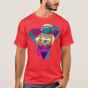 Synthwave Ramen Noodles Outer Space 80s Sprawave T-Shirt