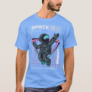 Synthwave Space Astronaut Ästhetik Cyberpunk Vapo T-Shirt