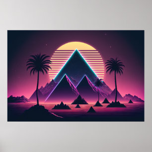 Synthwave Symphony: Echoes of the 80er Poster