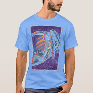 Synthwave Weltraum Vaporwave 80er Art Surfer Ast T-Shirt