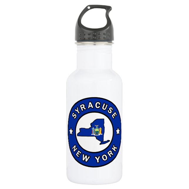 Syracuse New York Edelstahlflasche (Vorderseite)