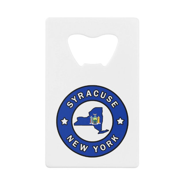 Syracuse New York Geldbeutel Flaschenöffner (Vorderseite)