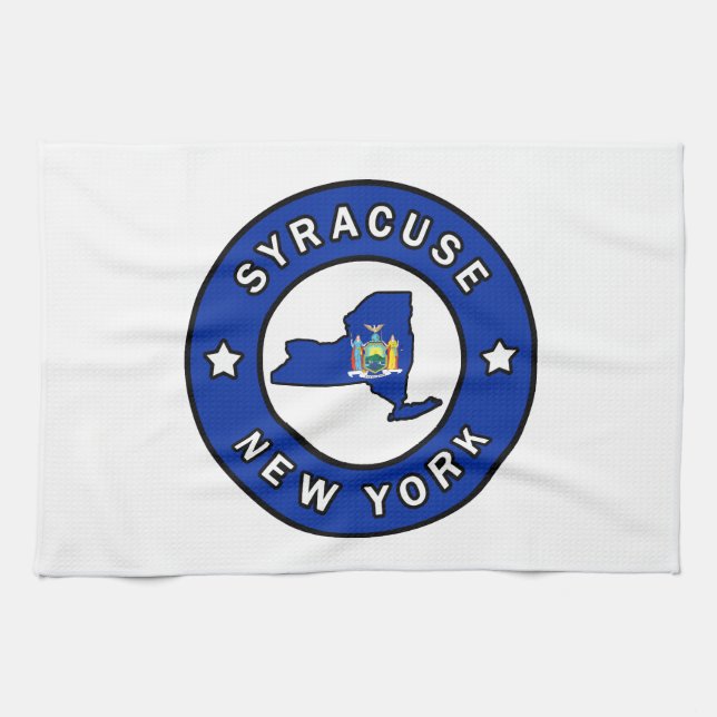 Syracuse New York Geschirrtuch (Horizontal)