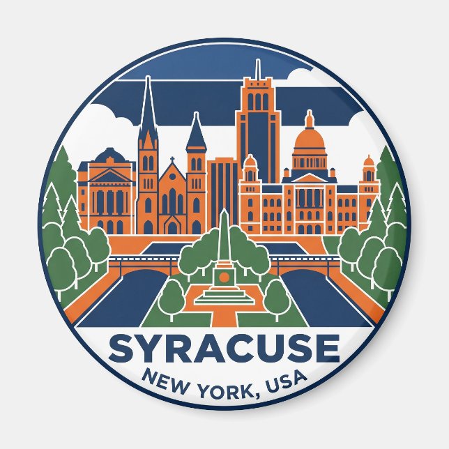 Syracuse New York Magnet (Vorne)