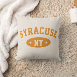 Syracuse New York Vintage-Typografie-Wurfkissen Kissen