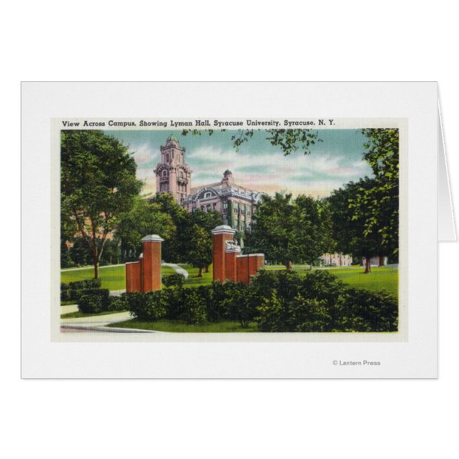Syracuse U Campus View zeigt Lyman Hall (Vorderseite (Horizontal))
