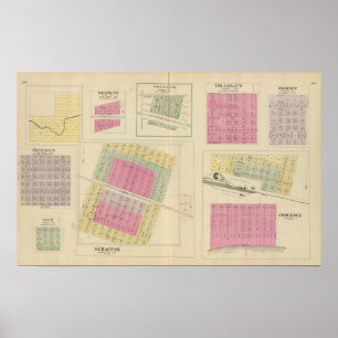 Syrakus, Coolidge, der Hudson, Loco, Kansas Poster