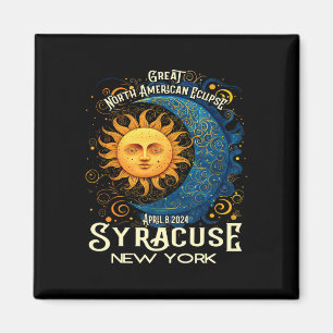 Syrakus New York 2024 Total Solar Eclipse Celesti Magnet