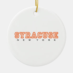 Syrakus, New York - Buchstaben Keramik Ornament