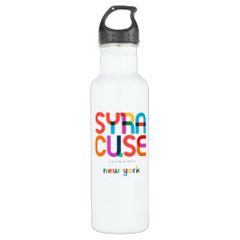 Syrakus New York Mid Century, Pop Art, Edelstahlflasche