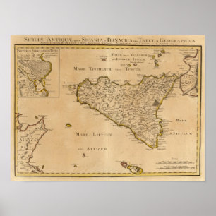 Syrakus und Italien Poster