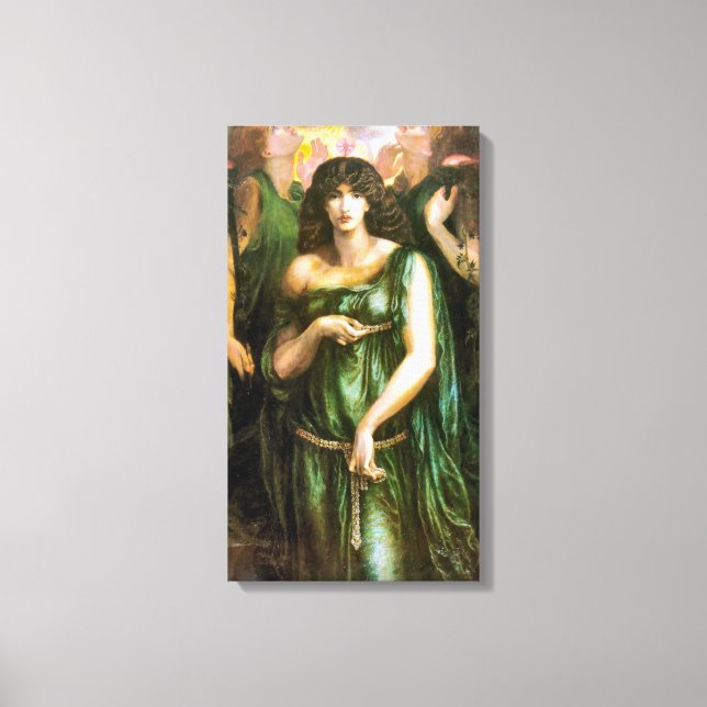 Syrian Astarte 1877 Art Pre-Raphaelite Leinwanddruck (Vorderseite)