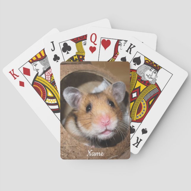 Syrian Pet Hamster - Standard Hamster - Teddy Bear Spielkarten (Rückseite)