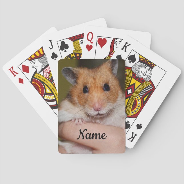 Syrian Pet Hamster - Standard Hamster - Teddy Bear Spielkarten (Rückseite)