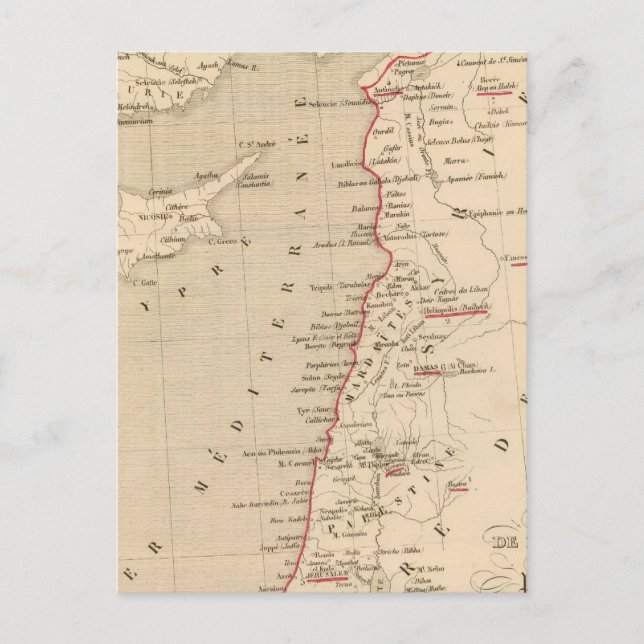Syrie et de la Palestine, 624 ans apres JC Postkarte (Vorderseite)
