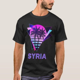 Syrien 80er Palme Retro Vintage Syrisches Souvenir T-Shirt