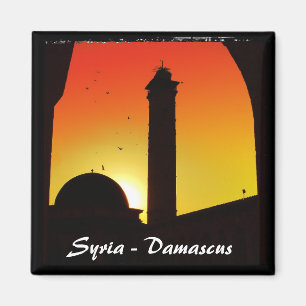 Syrien, Damaskus, Moschee Sunset (Magnet) Magnet