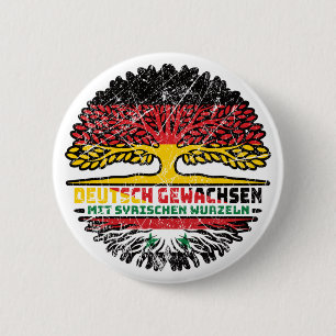 Syrien Deutschland Baum Wurzel Button