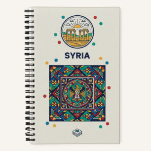 Syrien-Erbe & Palmyra-Mosaik-Fotoarchiv Notizbuch
