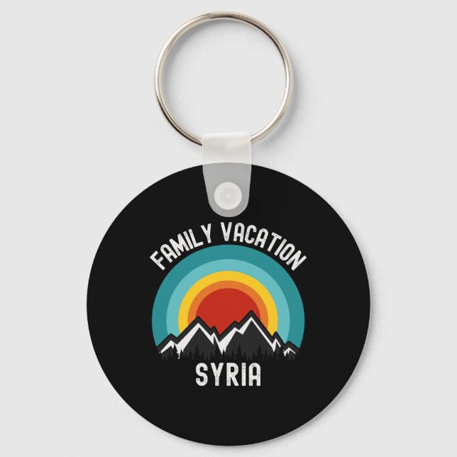 Syrien Familienurlaub Matching Outfit Schlüsselanhänger (Vorderseite)