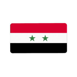 Syrien-Flagge Adressaufkleber