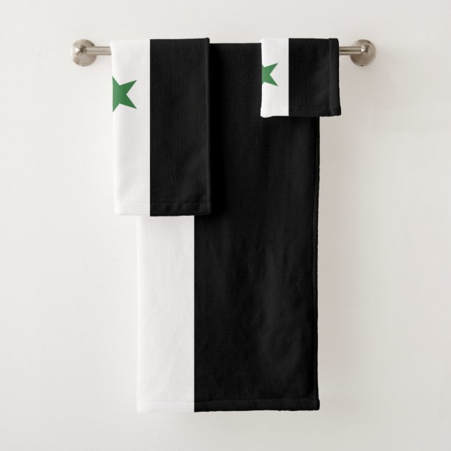 Syrien-Flagge Badhandtuch Set (Insitu)