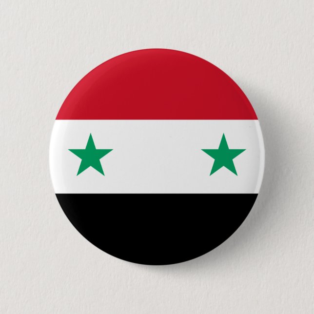 Syrien-Flagge Button (Vorderseite)