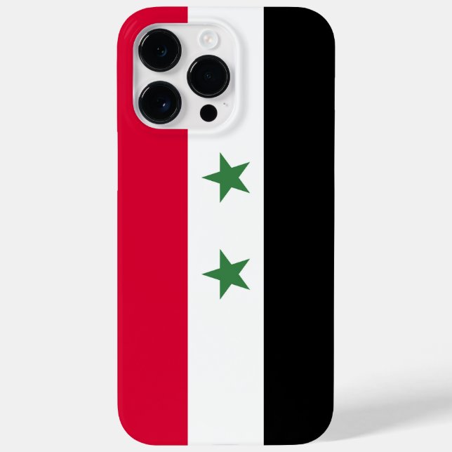 Syrien-Flagge Case-Mate iPhone 14 Pro Max Hülle (Rückseite)