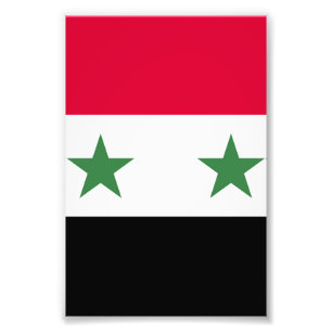 Syrien-Flagge Fotodruck