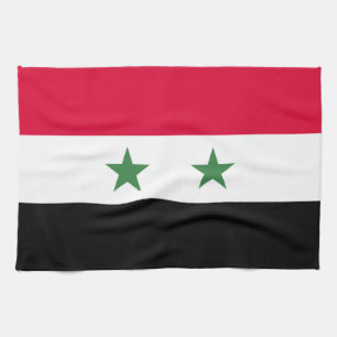 Syrien-Flagge Geschirrtuch