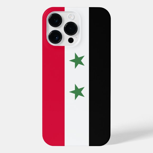 Syrien-Flagge iPhone 14 Pro Max Hülle (Rückseite)