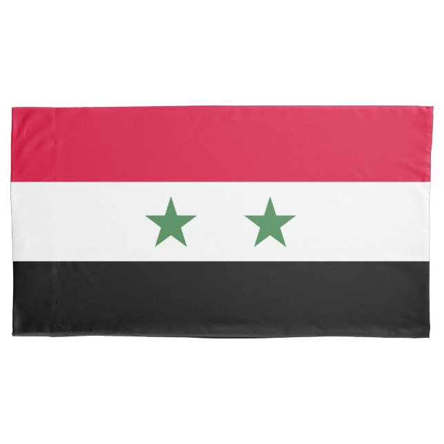 Syrien-Flagge Kissenbezug (Vorderseite)