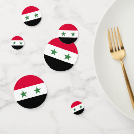 Syrien-Flagge Konfetti