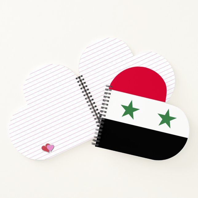 Syrien-Flagge Notizbuch (Innenseite)