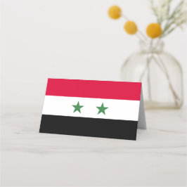 Syrien-Flagge Platzkarte