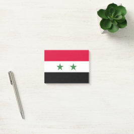 Syrien-Flagge Post-it Klebezettel