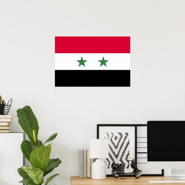 Syrien-Flagge Poster (Heimbüro)