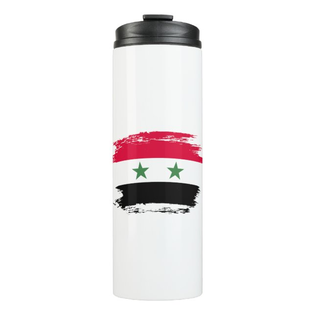 Syrien-Flagge Thermosbecher (Vorderseite)