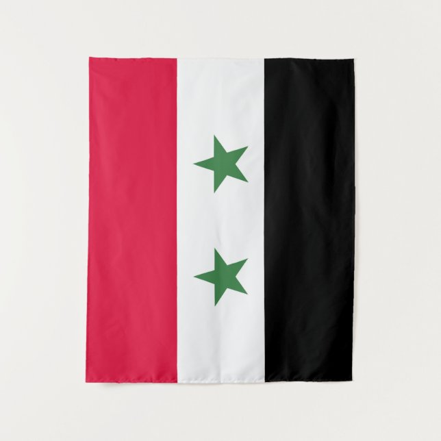 Syrien-Flagge Wandteppich (Vorderseite)