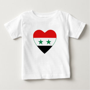 Syrien-Flaggen-Herz-T - Shirt