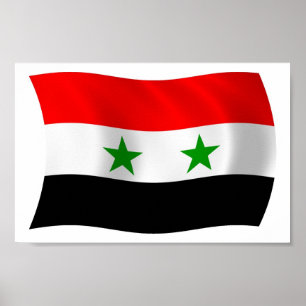 Syrien-Flaggenplakat Poster